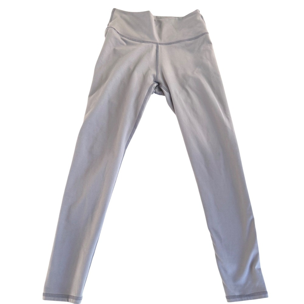 Light Purple/Gray High Waisted Athletic Yoga Leggings Womens XS Solid Stretch